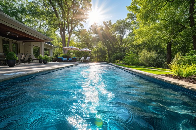 Abri piscine gonflable