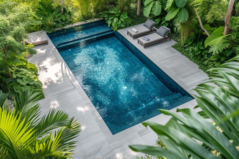 Beton imprimé piscine