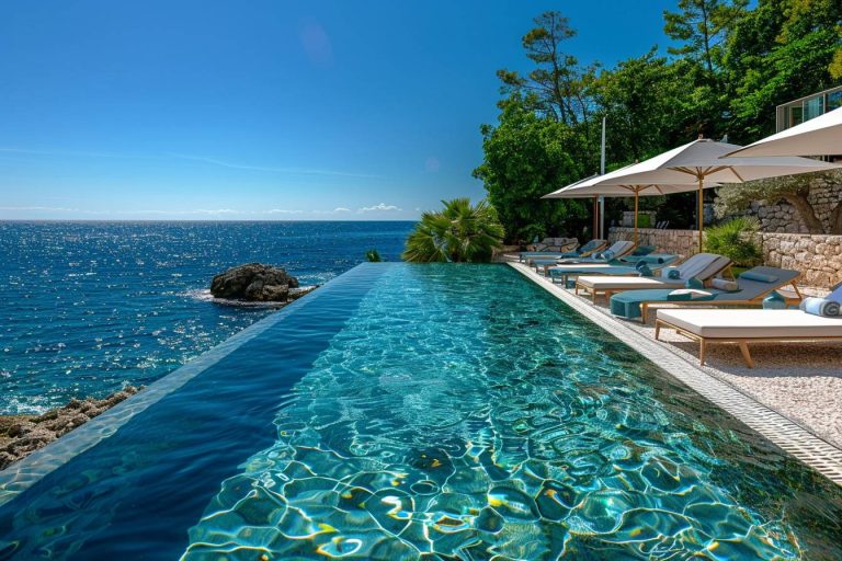 Piscine à débordement